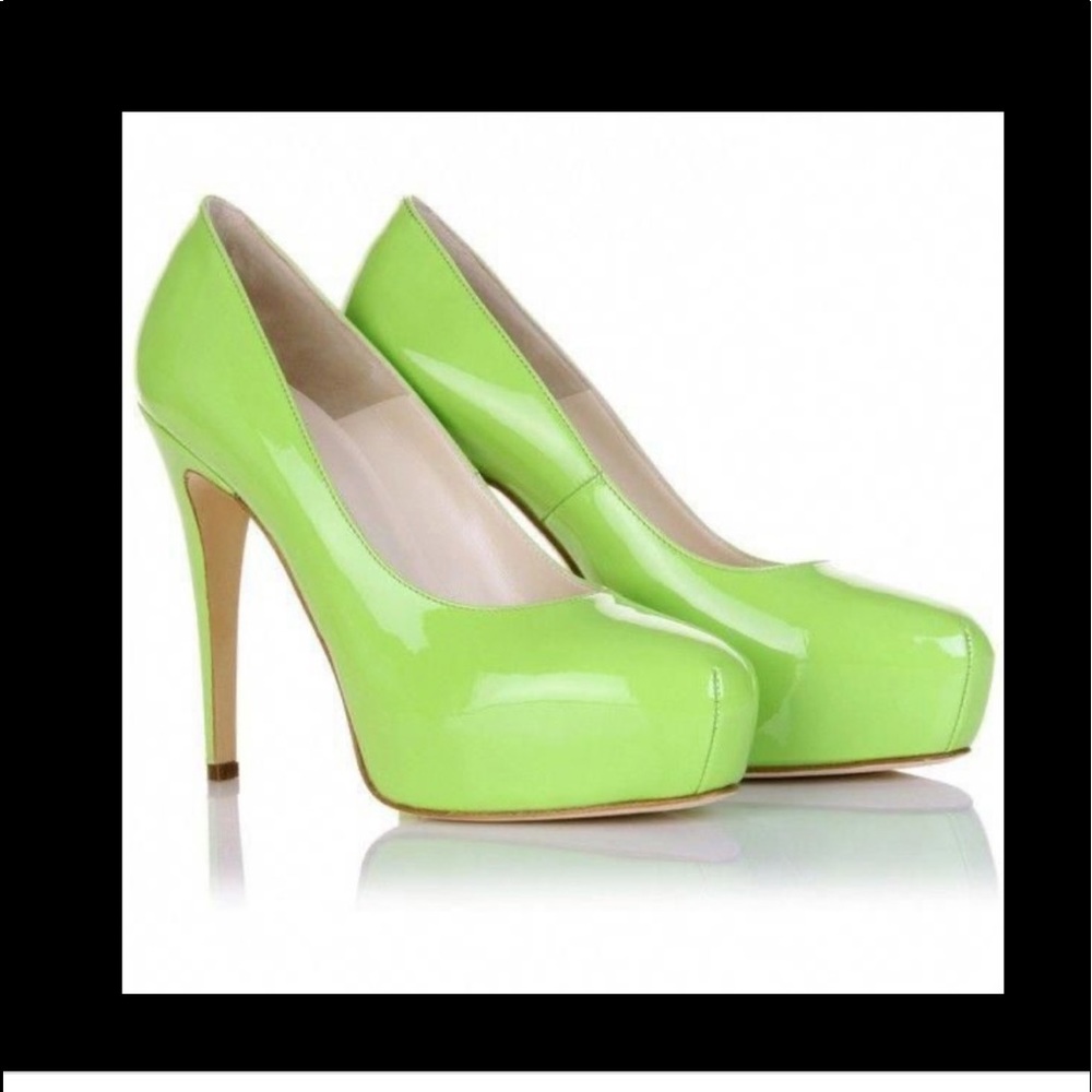 Brian Atwood Maniac Neon Green/Kiwi Pump